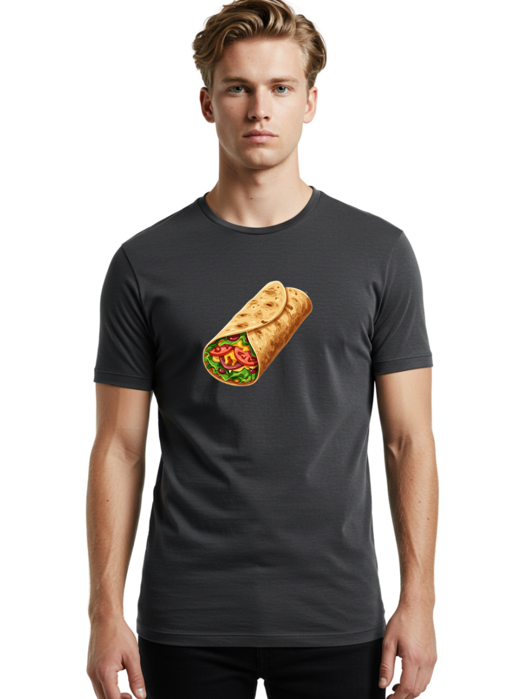 Burrito Men'S Graphic Tee, 100% Cotton, Comfortable Casual Summer Wear, Machine Washable, Vintage Camera, Old Camera, Antique Camera, Black Camera, Classic Photography, Photography Equipment, Nostalgic Device, Film Camera, Camera Art Bao159