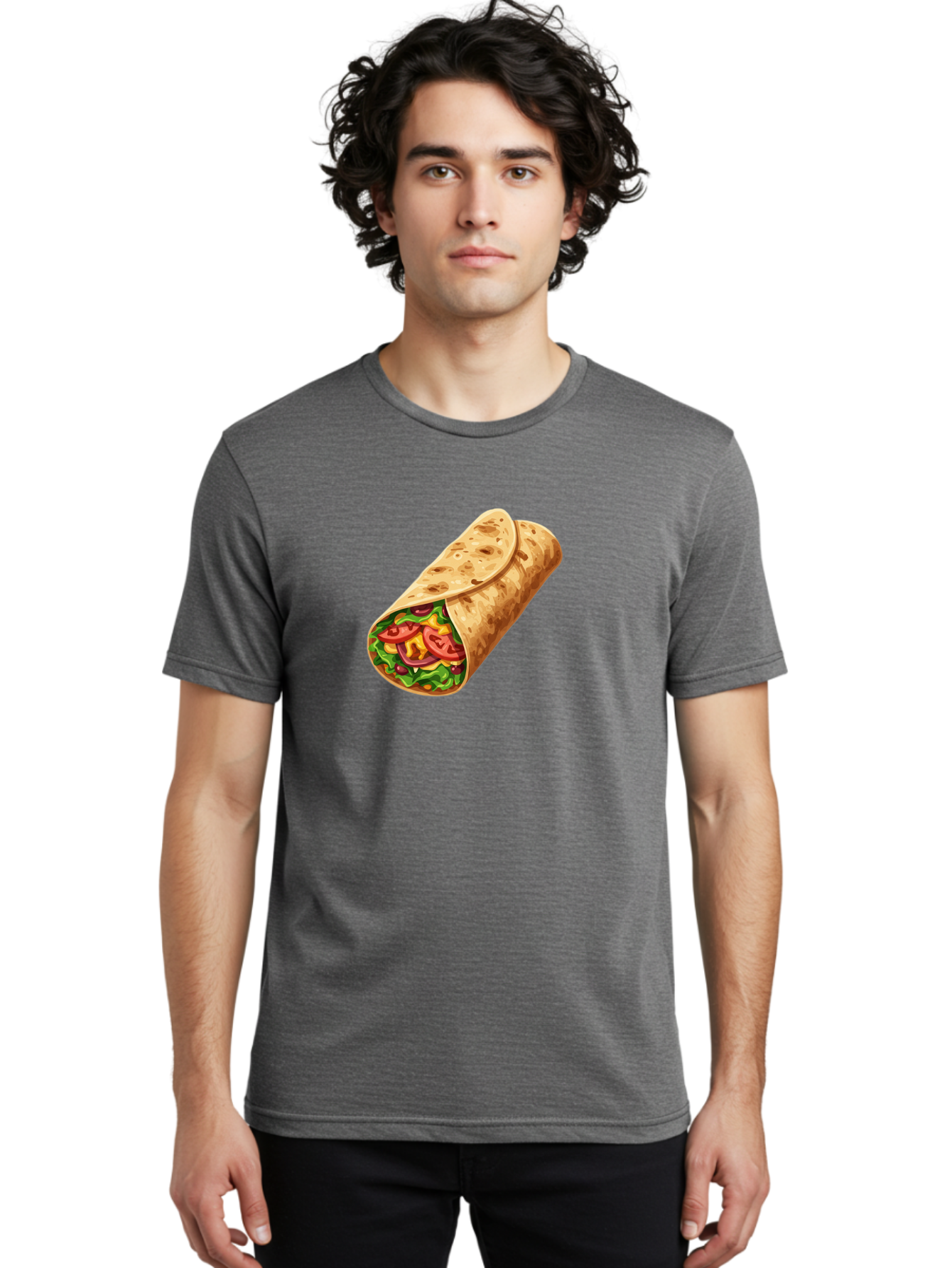 Burrito Men'S Graphic Tee, 100% Cotton, Comfortable Casual Summer Wear, Machine Washable, Vintage Camera, Old Camera, Antique Camera, Black Camera, Classic Photography, Photography Equipment, Nostalgic Device, Film Camera, Camera Art Bao159