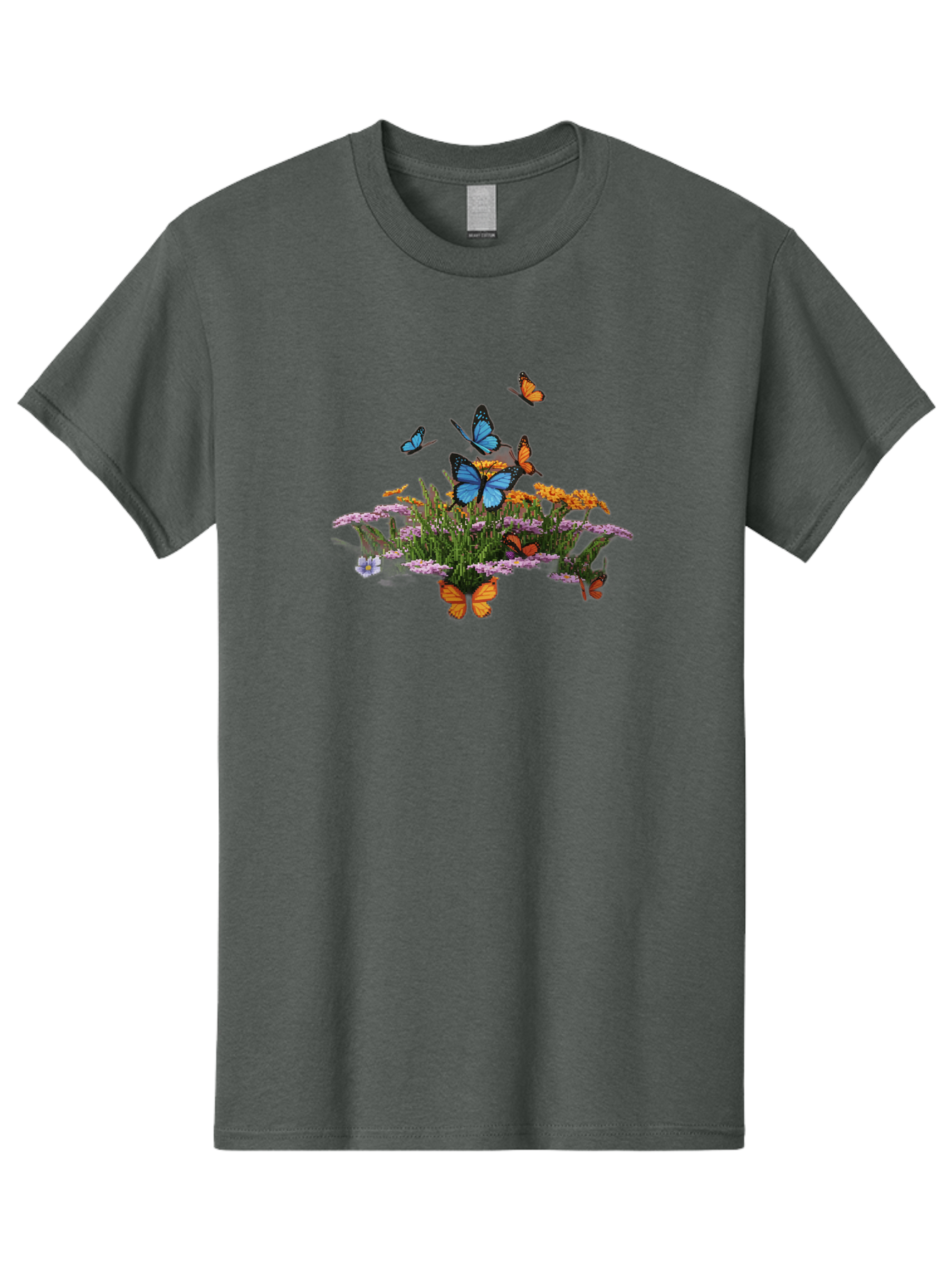 Butterflies-On-Flowers Men'S Graphic Tee, 100% Cotton, Comfortable Casual Summer Wear, Machine Washable, Vintage Camera, Old Camera, Antique Camera, Black Camera, Classic Photography, Photography Equipment, Nostalgic Device, Film Camera, Bao160