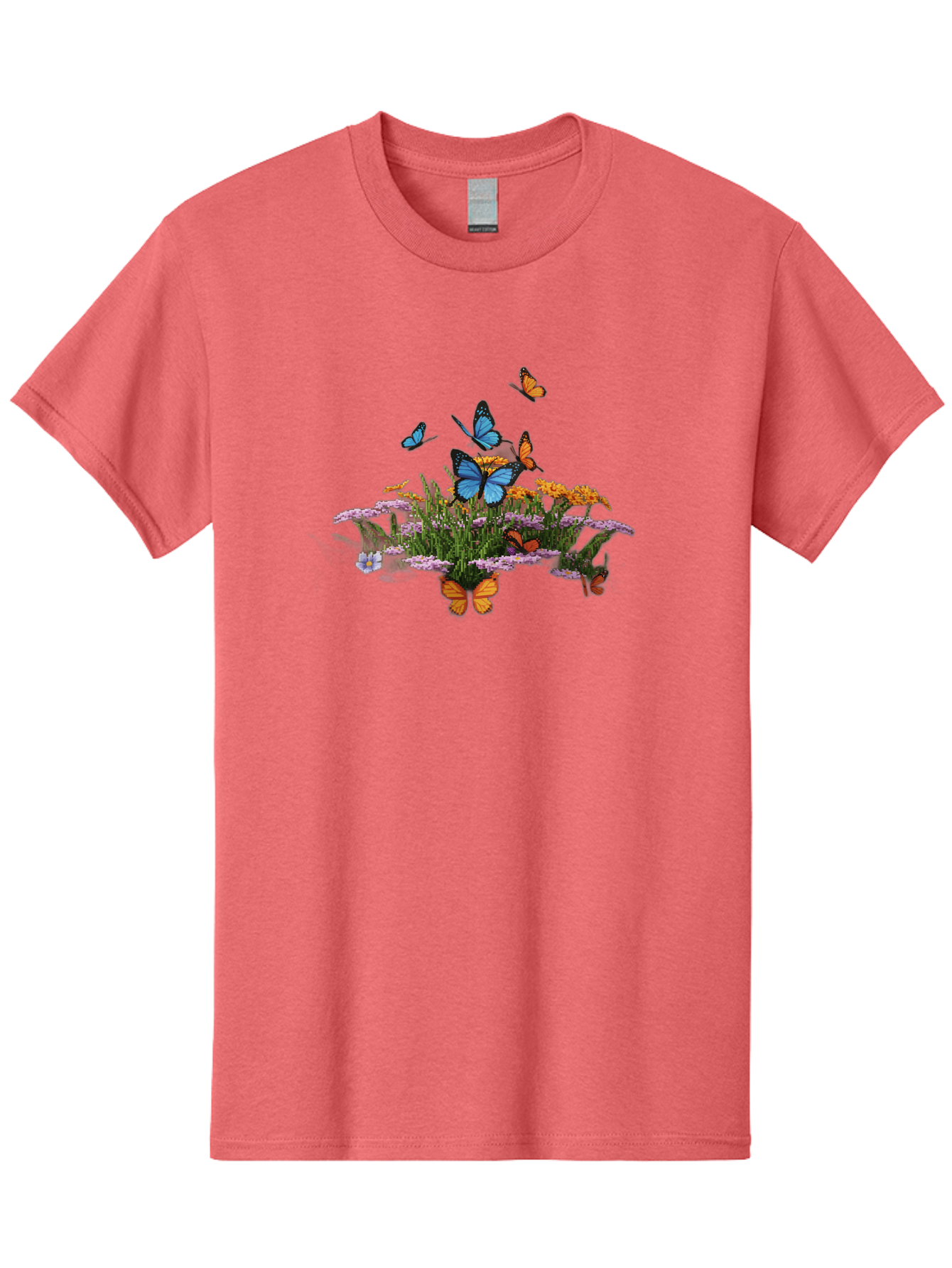 Butterflies-On-Flowers Men'S Graphic Tee, 100% Cotton, Comfortable Casual Summer Wear, Machine Washable, Vintage Camera, Old Camera, Antique Camera, Black Camera, Classic Photography, Photography Equipment, Nostalgic Device, Film Camera, Bao160