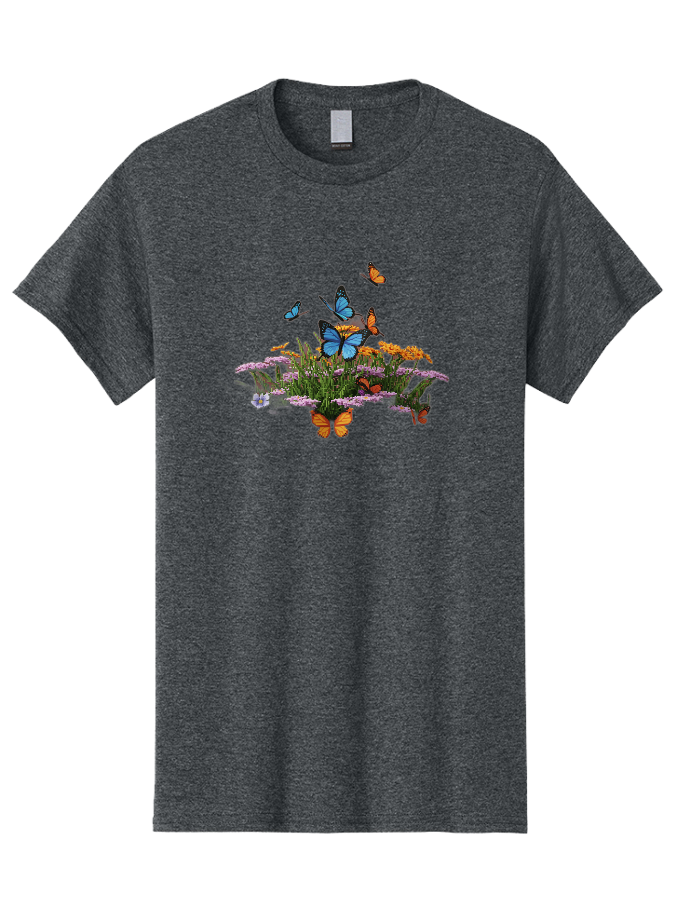 Butterflies-On-Flowers Men'S Graphic Tee, 100% Cotton, Comfortable Casual Summer Wear, Machine Washable, Vintage Camera, Old Camera, Antique Camera, Black Camera, Classic Photography, Photography Equipment, Nostalgic Device, Film Camera, Bao160