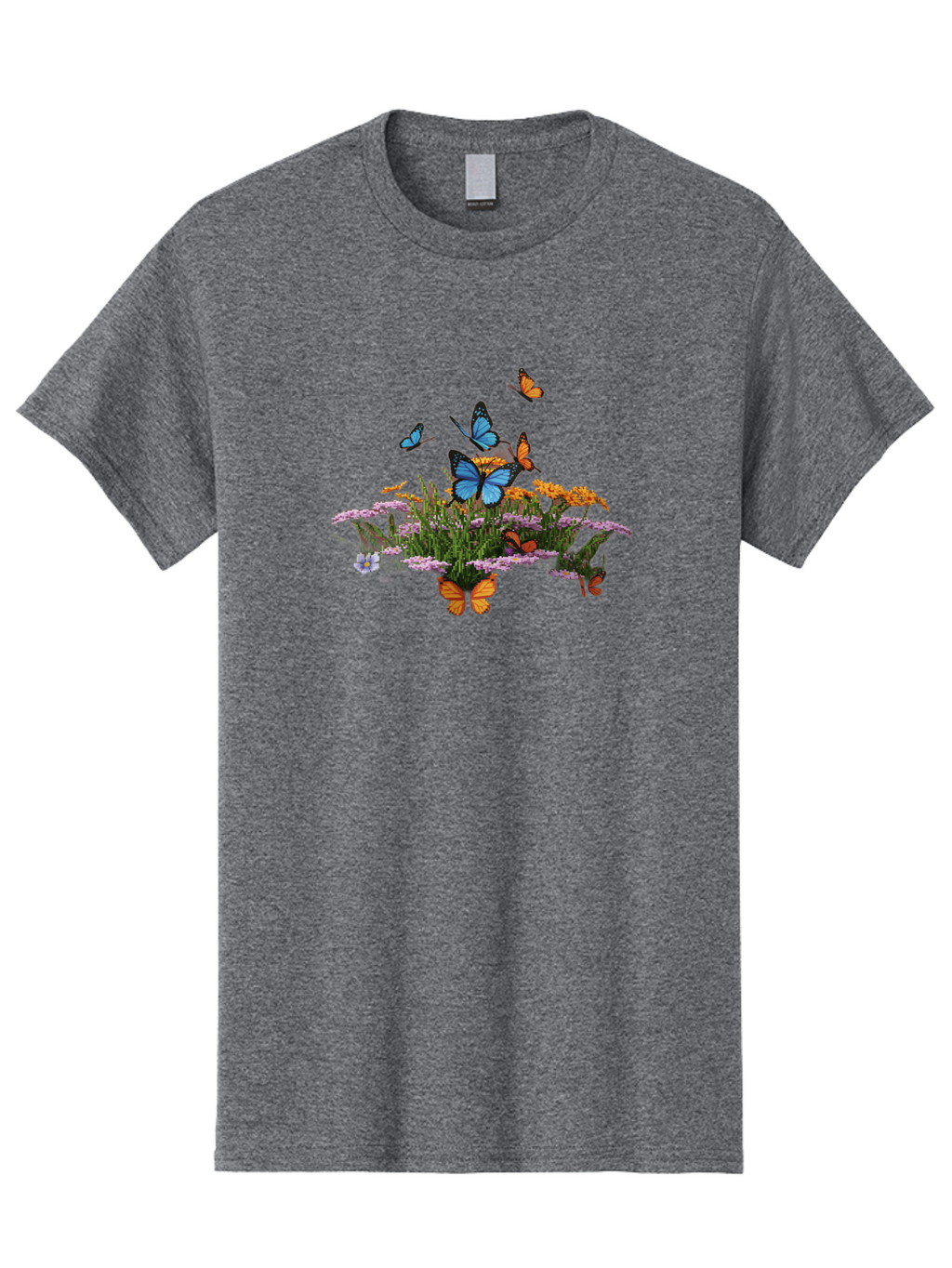 Butterflies-On-Flowers Men'S Graphic Tee, 100% Cotton, Comfortable Casual Summer Wear, Machine Washable, Vintage Camera, Old Camera, Antique Camera, Black Camera, Classic Photography, Photography Equipment, Nostalgic Device, Film Camera, Bao160