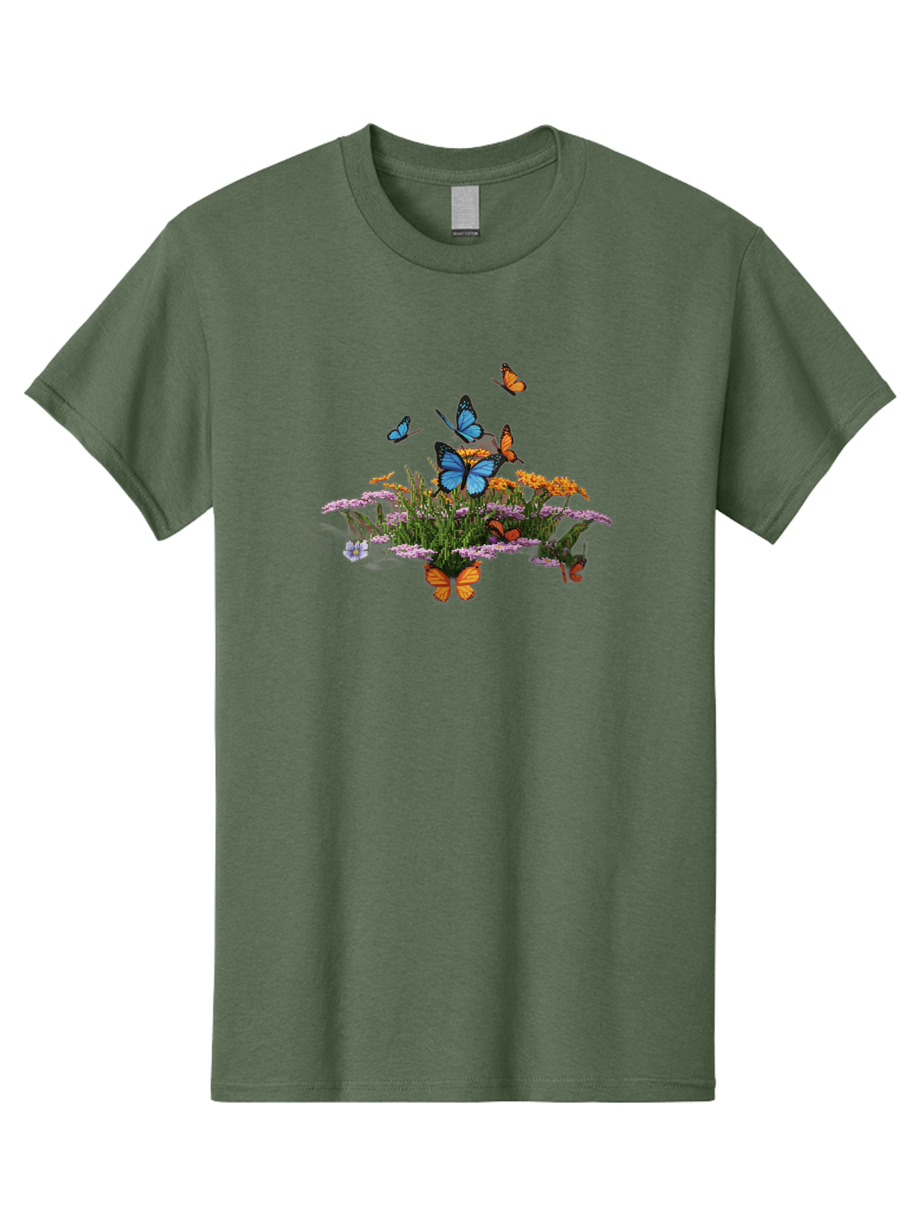 Butterflies-On-Flowers Men'S Graphic Tee, 100% Cotton, Comfortable Casual Summer Wear, Machine Washable, Vintage Camera, Old Camera, Antique Camera, Black Camera, Classic Photography, Photography Equipment, Nostalgic Device, Film Camera, Bao160