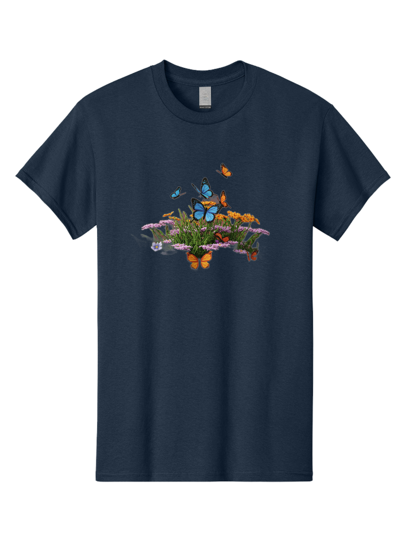 Butterflies-On-Flowers Men'S Graphic Tee, 100% Cotton, Comfortable Casual Summer Wear, Machine Washable, Vintage Camera, Old Camera, Antique Camera, Black Camera, Classic Photography, Photography Equipment, Nostalgic Device, Film Camera, Bao160