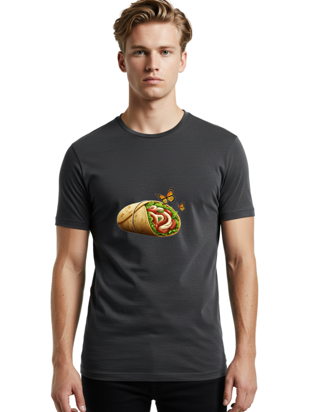 Butterfly-Burrito Men'S Graphic Tee, 100% Cotton, Comfortable Casual Summer Wear, Machine Washable, Vintage Camera, Old Camera, Antique Camera, Black Camera, Classic Photography, Photography Equipment, Nostalgic Device, Film Camera, Camera Art Bao161