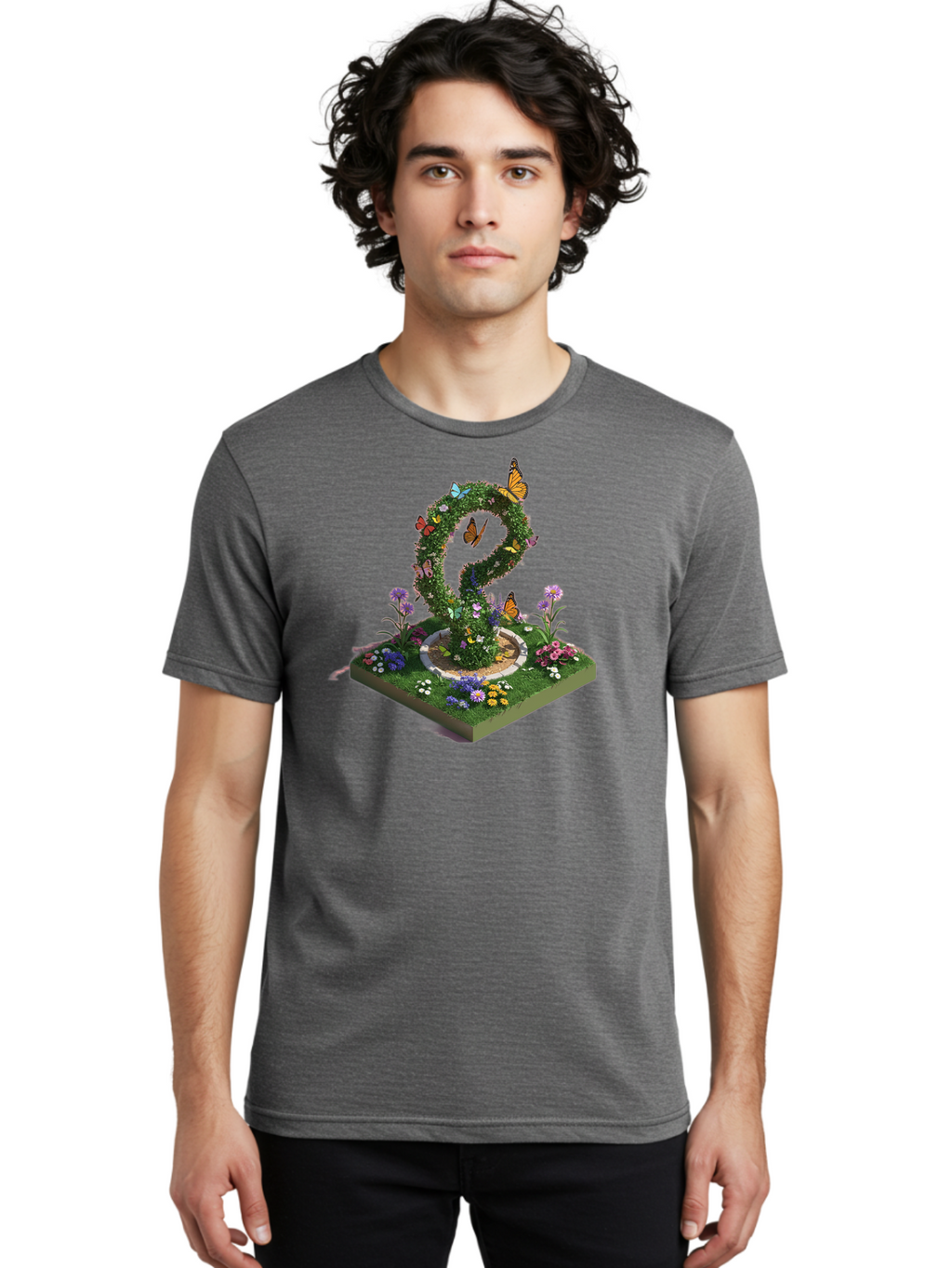 Butterfly-Garden-Heart Men'S Graphic Tee, 100% Cotton, Comfortable Casual Summer Wear, Machine Washable, Vintage Camera, Old Camera, Antique Camera, Black Camera, Classic Photography, Photography Equipment, Nostalgic Device, Film Camera, Bao162