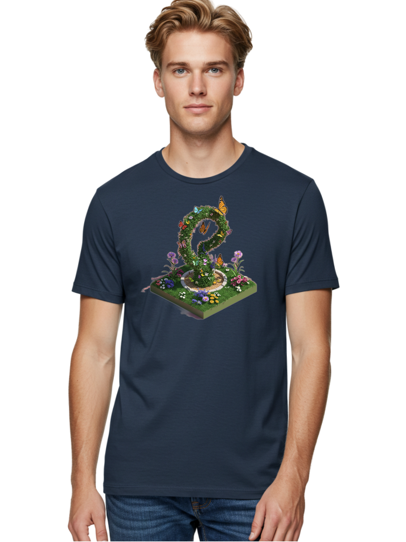 Butterfly-Garden-Heart Men'S Graphic Tee, 100% Cotton, Comfortable Casual Summer Wear, Machine Washable, Vintage Camera, Old Camera, Antique Camera, Black Camera, Classic Photography, Photography Equipment, Nostalgic Device, Film Camera, Bao162