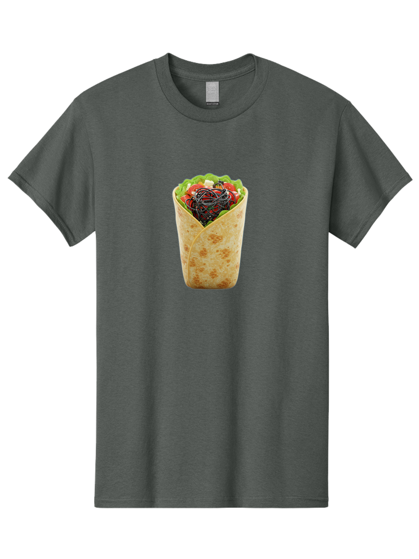 Cable-Wrapped-In-Tortilla Men'S Graphic Tee, 100% Cotton, Comfortable Casual Summer Wear, Machine Washable, Vintage Camera, Old Camera, Antique Camera, Black Camera, Classic Photography, Photography Equipment, Nostalgic Device, Film Camera, Bao163