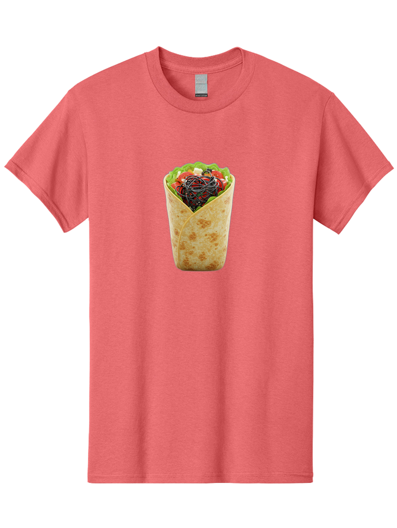 Cable-Wrapped-In-Tortilla Men'S Graphic Tee, 100% Cotton, Comfortable Casual Summer Wear, Machine Washable, Vintage Camera, Old Camera, Antique Camera, Black Camera, Classic Photography, Photography Equipment, Nostalgic Device, Film Camera, Bao163