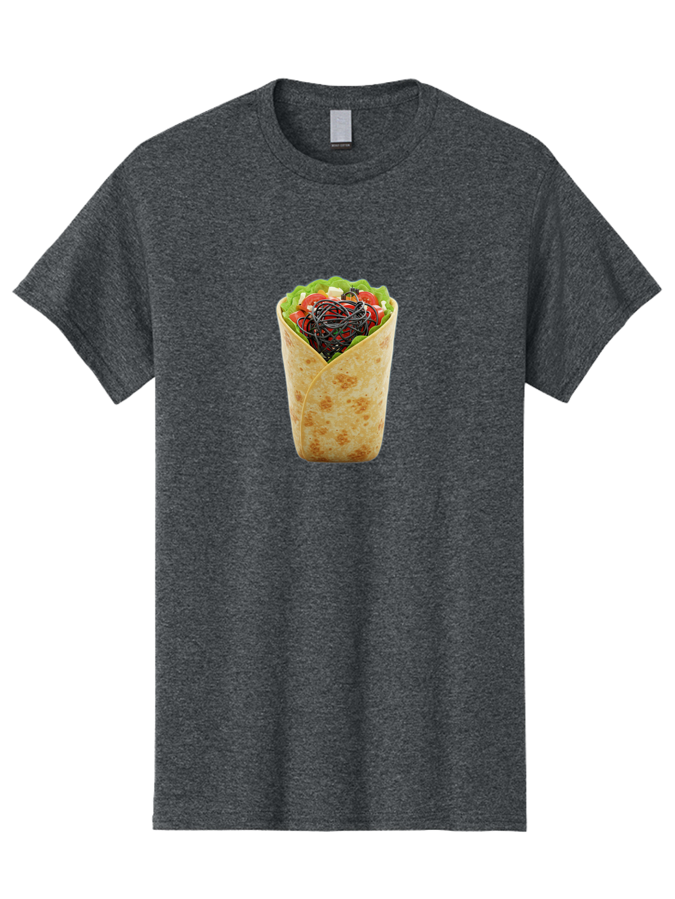 Cable-Wrapped-In-Tortilla Men'S Graphic Tee, 100% Cotton, Comfortable Casual Summer Wear, Machine Washable, Vintage Camera, Old Camera, Antique Camera, Black Camera, Classic Photography, Photography Equipment, Nostalgic Device, Film Camera, Bao163