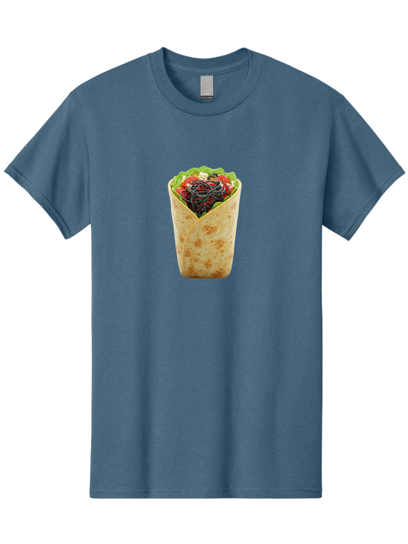 Cable-Wrapped-In-Tortilla Men'S Graphic Tee, 100% Cotton, Comfortable Casual Summer Wear, Machine Washable, Vintage Camera, Old Camera, Antique Camera, Black Camera, Classic Photography, Photography Equipment, Nostalgic Device, Film Camera, Bao163