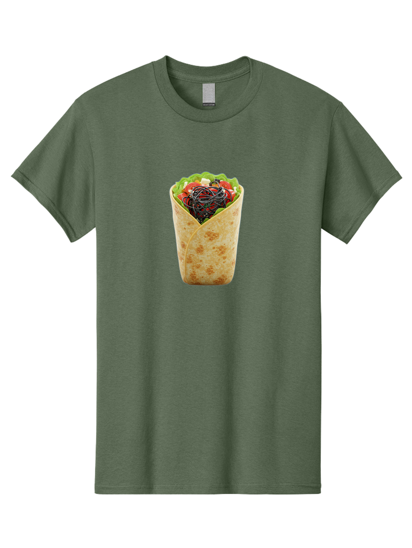 Cable-Wrapped-In-Tortilla Men'S Graphic Tee, 100% Cotton, Comfortable Casual Summer Wear, Machine Washable, Vintage Camera, Old Camera, Antique Camera, Black Camera, Classic Photography, Photography Equipment, Nostalgic Device, Film Camera, Bao163