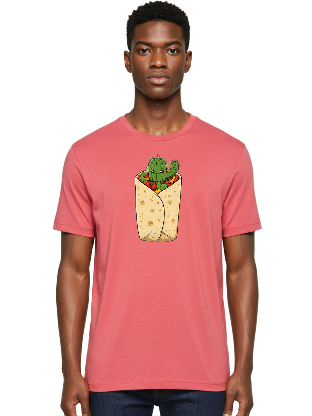 Cactus-Burrito Men'S Graphic Tee, 100% Cotton, Comfortable Casual Summer Wear, Machine Washable, Vintage Camera, Old Camera, Antique Camera, Black Camera, Classic Photography, Photography Equipment, Nostalgic Device, Film Camera, Camera Art Bao164