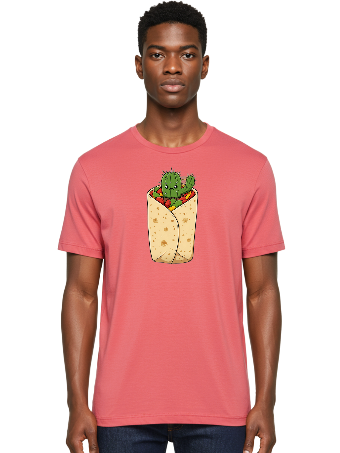 Cactus-Burrito Men'S Graphic Tee, 100% Cotton, Comfortable Casual Summer Wear, Machine Washable, Vintage Camera, Old Camera, Antique Camera, Black Camera, Classic Photography, Photography Equipment, Nostalgic Device, Film Camera, Camera Art Bao164