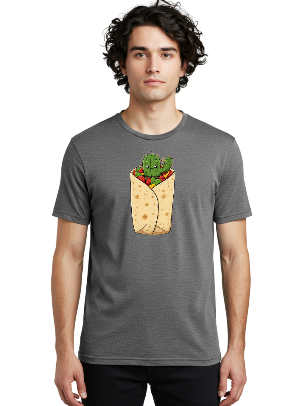 Cactus-Burrito Men'S Graphic Tee, 100% Cotton, Comfortable Casual Summer Wear, Machine Washable, Vintage Camera, Old Camera, Antique Camera, Black Camera, Classic Photography, Photography Equipment, Nostalgic Device, Film Camera, Camera Art Bao164