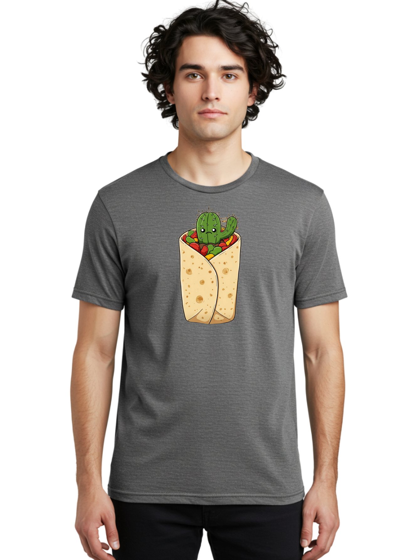 Cactus-Burrito Men'S Graphic Tee, 100% Cotton, Comfortable Casual Summer Wear, Machine Washable, Vintage Camera, Old Camera, Antique Camera, Black Camera, Classic Photography, Photography Equipment, Nostalgic Device, Film Camera, Camera Art Bao164