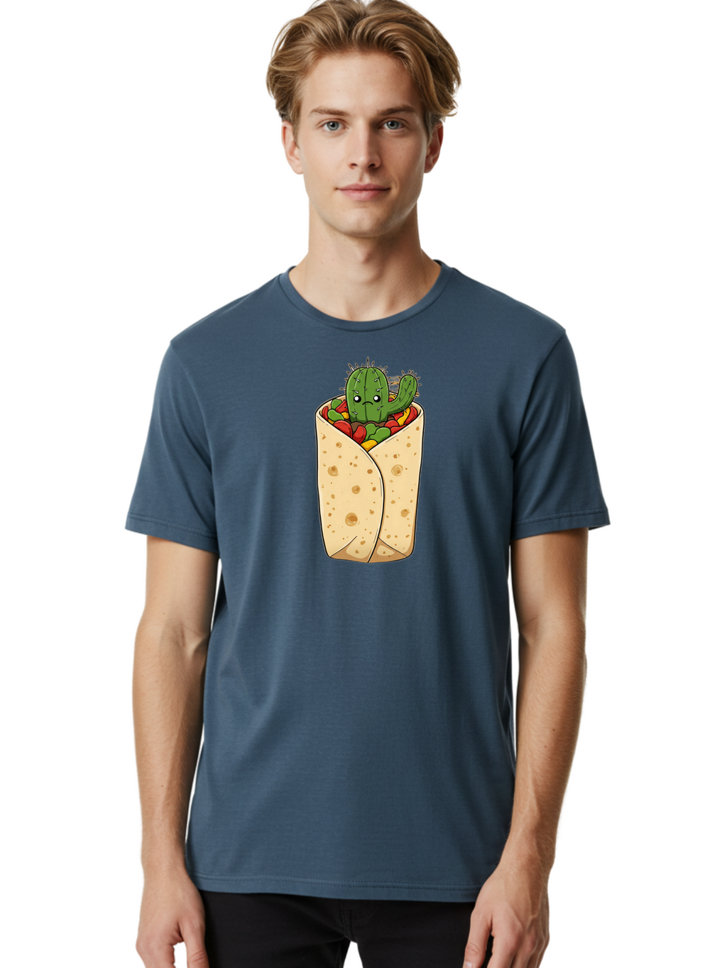 Cactus-Burrito Men'S Graphic Tee, 100% Cotton, Comfortable Casual Summer Wear, Machine Washable, Vintage Camera, Old Camera, Antique Camera, Black Camera, Classic Photography, Photography Equipment, Nostalgic Device, Film Camera, Camera Art Bao164
