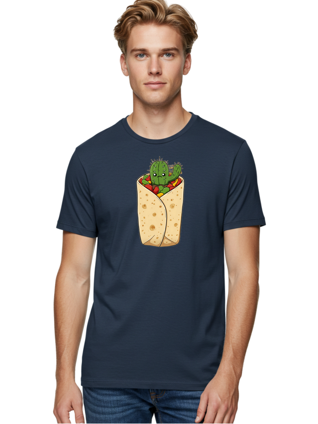 Cactus-Burrito Men'S Graphic Tee, 100% Cotton, Comfortable Casual Summer Wear, Machine Washable, Vintage Camera, Old Camera, Antique Camera, Black Camera, Classic Photography, Photography Equipment, Nostalgic Device, Film Camera, Camera Art Bao164