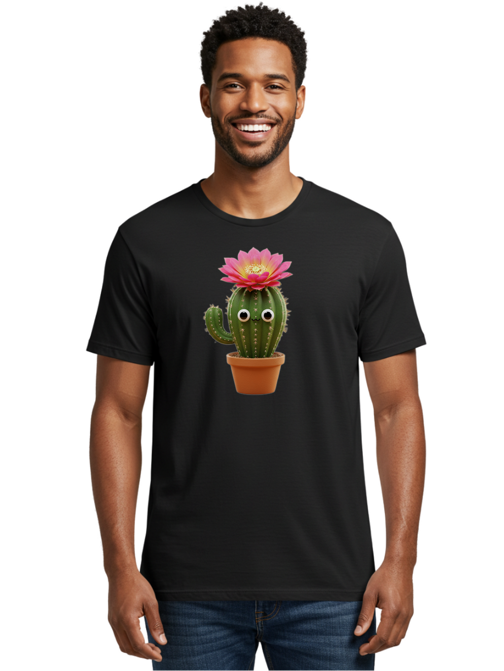 Cactus-In-Pot Men'S Graphic Tee, 100% Cotton, Comfortable Casual Summer Wear, Machine Washable, Vintage Camera, Old Camera, Antique Camera, Black Camera, Classic Photography, Photography Equipment, Nostalgic Device, Film Camera, Camera Art Bao165
