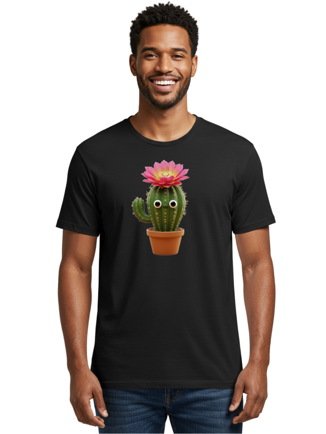 Cactus-In-Pot Men'S Graphic Tee, 100% Cotton, Comfortable Casual Summer Wear, Machine Washable, Vintage Camera, Old Camera, Antique Camera, Black Camera, Classic Photography, Photography Equipment, Nostalgic Device, Film Camera, Camera Art Bao165