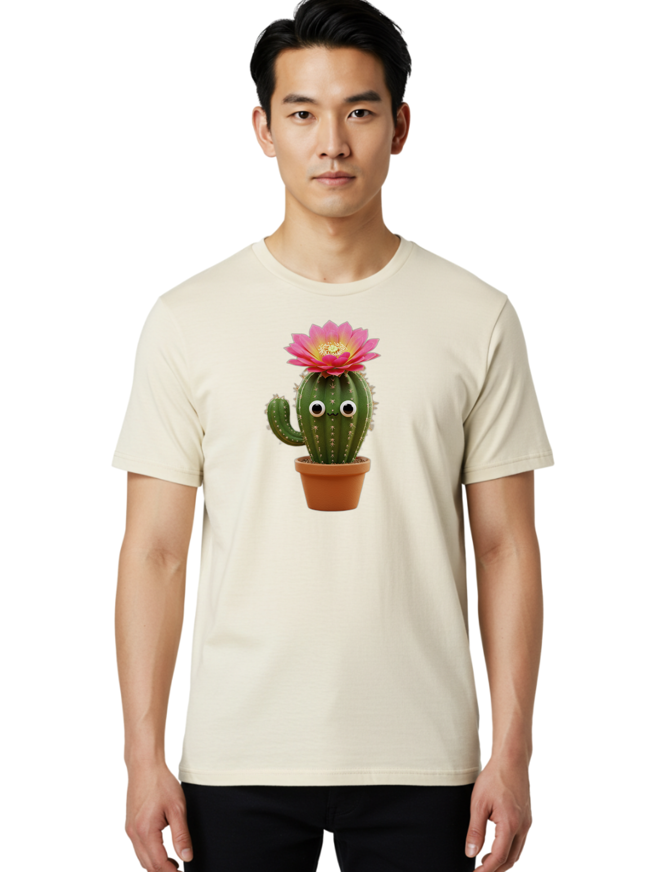Cactus-In-Pot Men'S Graphic Tee, 100% Cotton, Comfortable Casual Summer Wear, Machine Washable, Vintage Camera, Old Camera, Antique Camera, Black Camera, Classic Photography, Photography Equipment, Nostalgic Device, Film Camera, Camera Art Bao165
