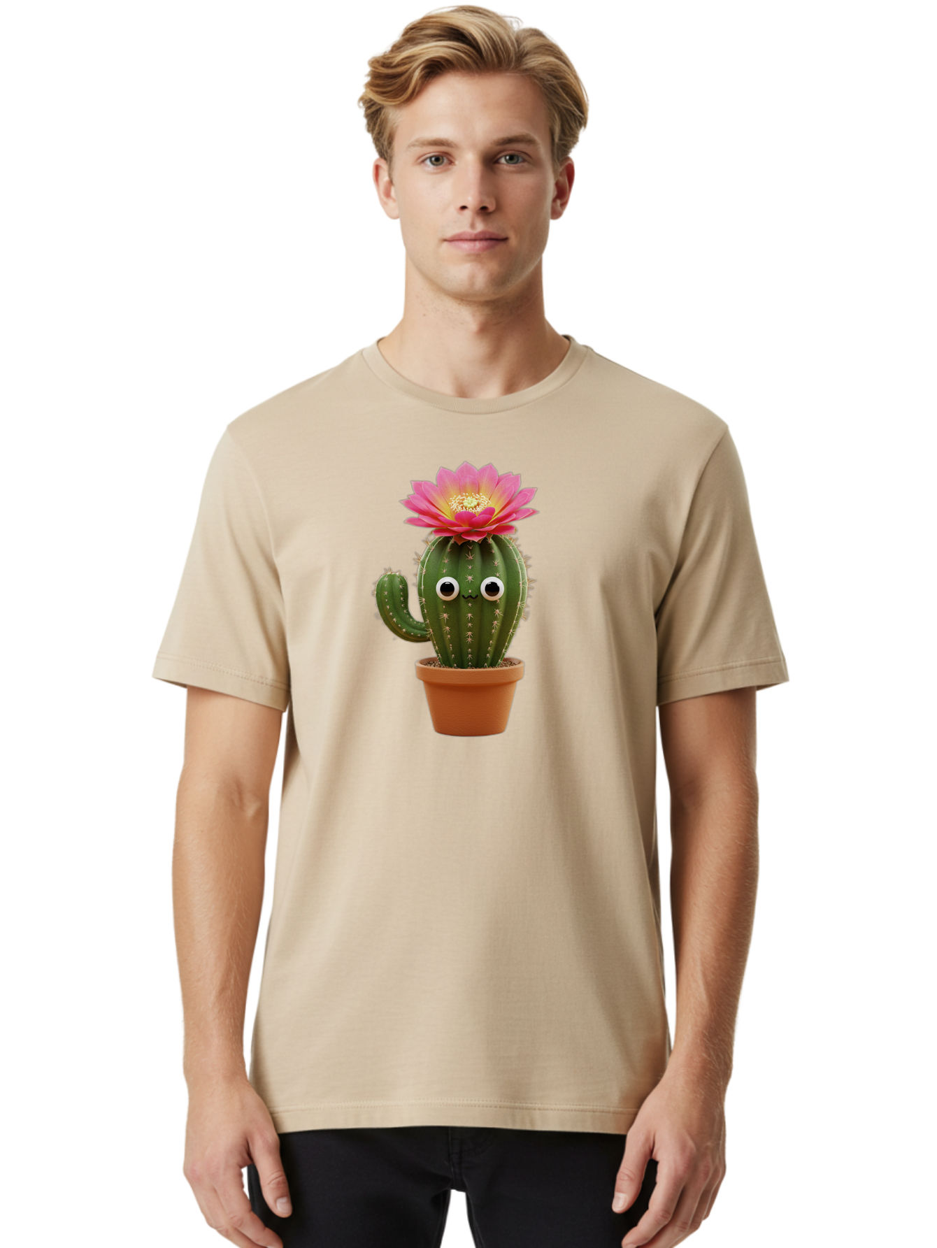Cactus-In-Pot Men'S Graphic Tee, 100% Cotton, Comfortable Casual Summer Wear, Machine Washable, Vintage Camera, Old Camera, Antique Camera, Black Camera, Classic Photography, Photography Equipment, Nostalgic Device, Film Camera, Camera Art Bao165