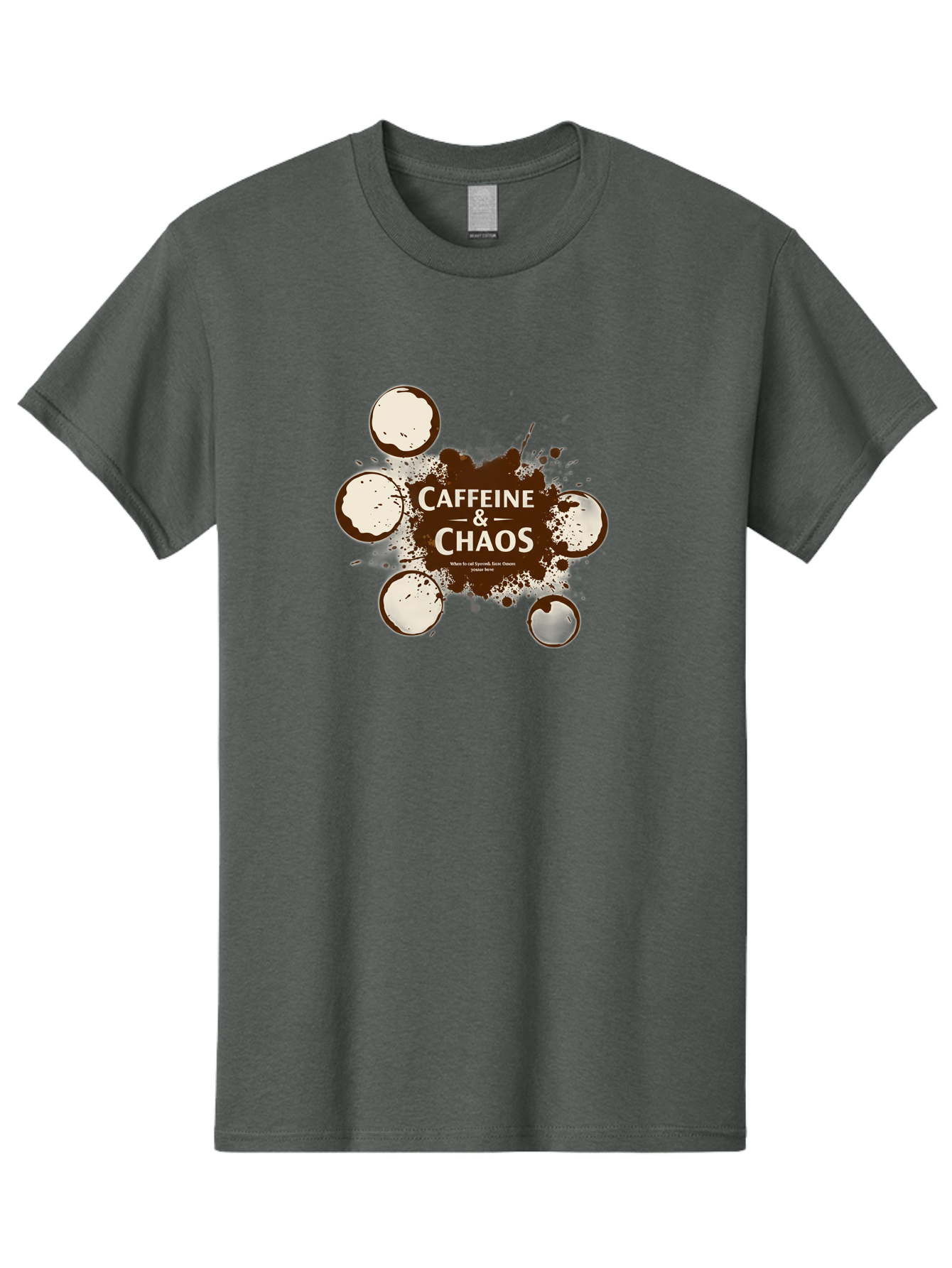 Caffeine-Chaos-1 Men'S Graphic Tee, 100% Cotton, Comfortable Casual Summer Wear, Machine Washable, Vintage Camera, Old Camera, Antique Camera, Black Camera, Classic Photography, Photography Equipment, Nostalgic Device, Film Camera, Camera Art Bao167