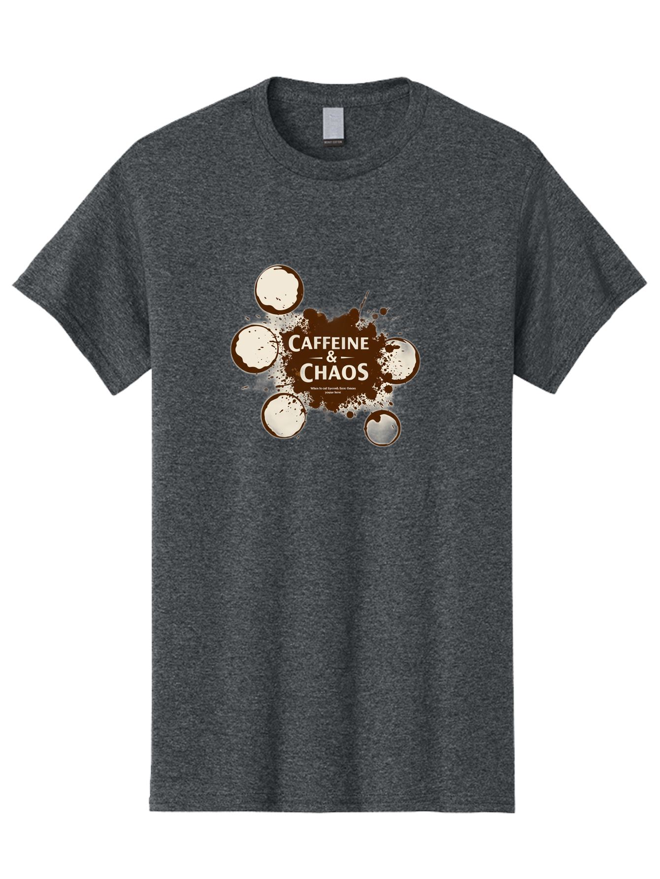 Caffeine-Chaos-1 Men'S Graphic Tee, 100% Cotton, Comfortable Casual Summer Wear, Machine Washable, Vintage Camera, Old Camera, Antique Camera, Black Camera, Classic Photography, Photography Equipment, Nostalgic Device, Film Camera, Camera Art Bao167