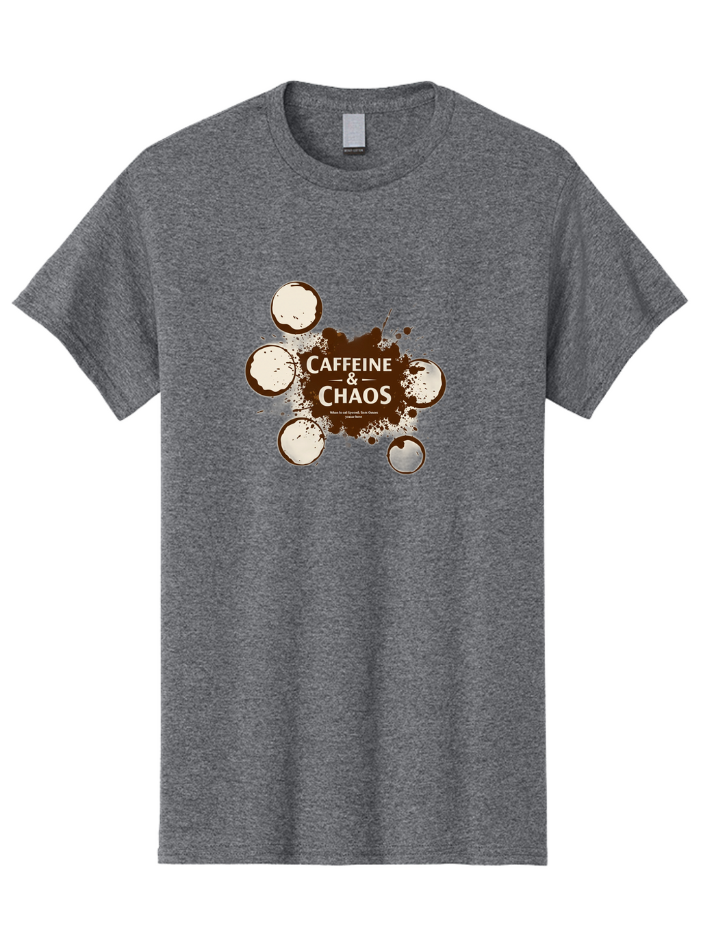 Caffeine-Chaos-1 Men'S Graphic Tee, 100% Cotton, Comfortable Casual Summer Wear, Machine Washable, Vintage Camera, Old Camera, Antique Camera, Black Camera, Classic Photography, Photography Equipment, Nostalgic Device, Film Camera, Camera Art Bao167