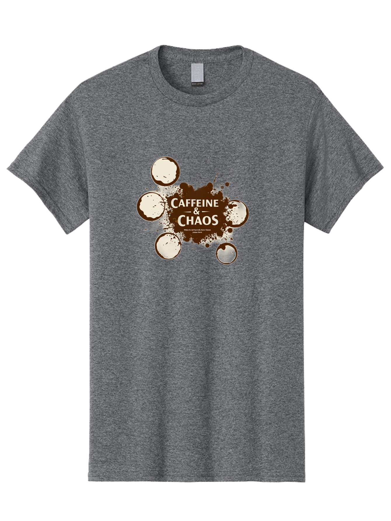 Caffeine-Chaos-1 Men'S Graphic Tee, 100% Cotton, Comfortable Casual Summer Wear, Machine Washable, Vintage Camera, Old Camera, Antique Camera, Black Camera, Classic Photography, Photography Equipment, Nostalgic Device, Film Camera, Camera Art Bao167