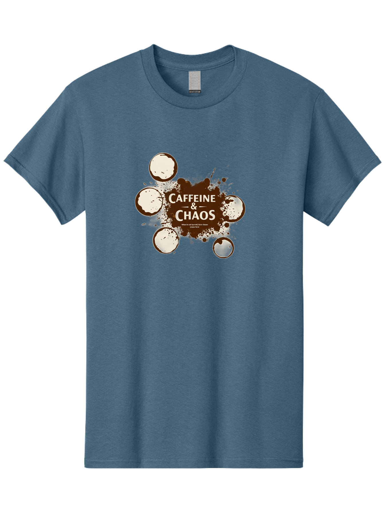Caffeine-Chaos-1 Men'S Graphic Tee, 100% Cotton, Comfortable Casual Summer Wear, Machine Washable, Vintage Camera, Old Camera, Antique Camera, Black Camera, Classic Photography, Photography Equipment, Nostalgic Device, Film Camera, Camera Art Bao167