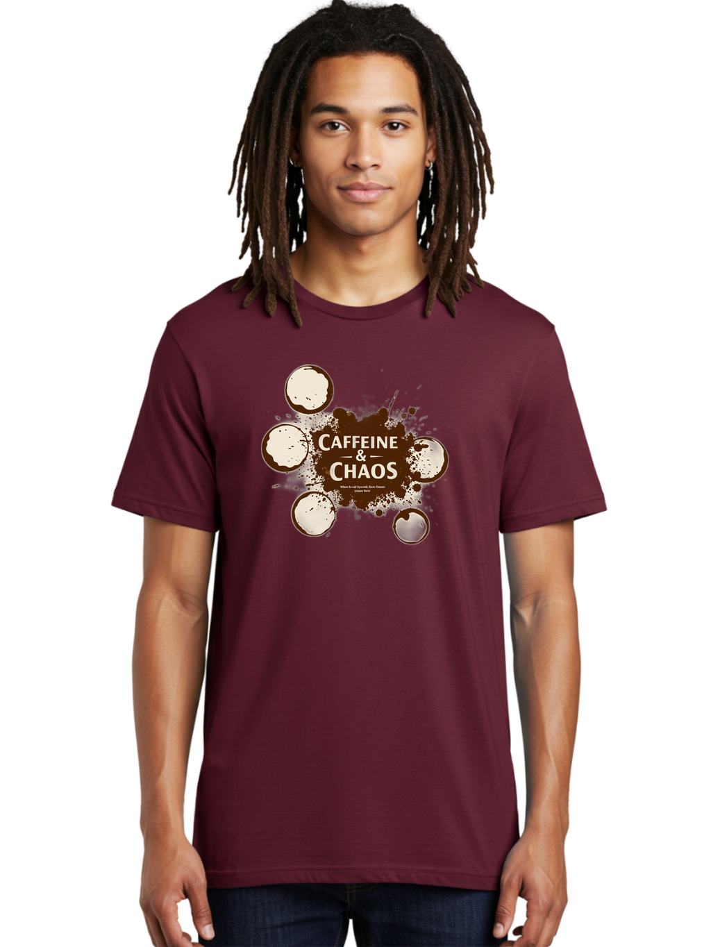 Caffeine-Chaos-1 Men'S Graphic Tee, 100% Cotton, Comfortable Casual Summer Wear, Machine Washable, Vintage Camera, Old Camera, Antique Camera, Black Camera, Classic Photography, Photography Equipment, Nostalgic Device, Film Camera, Camera Art Bao167