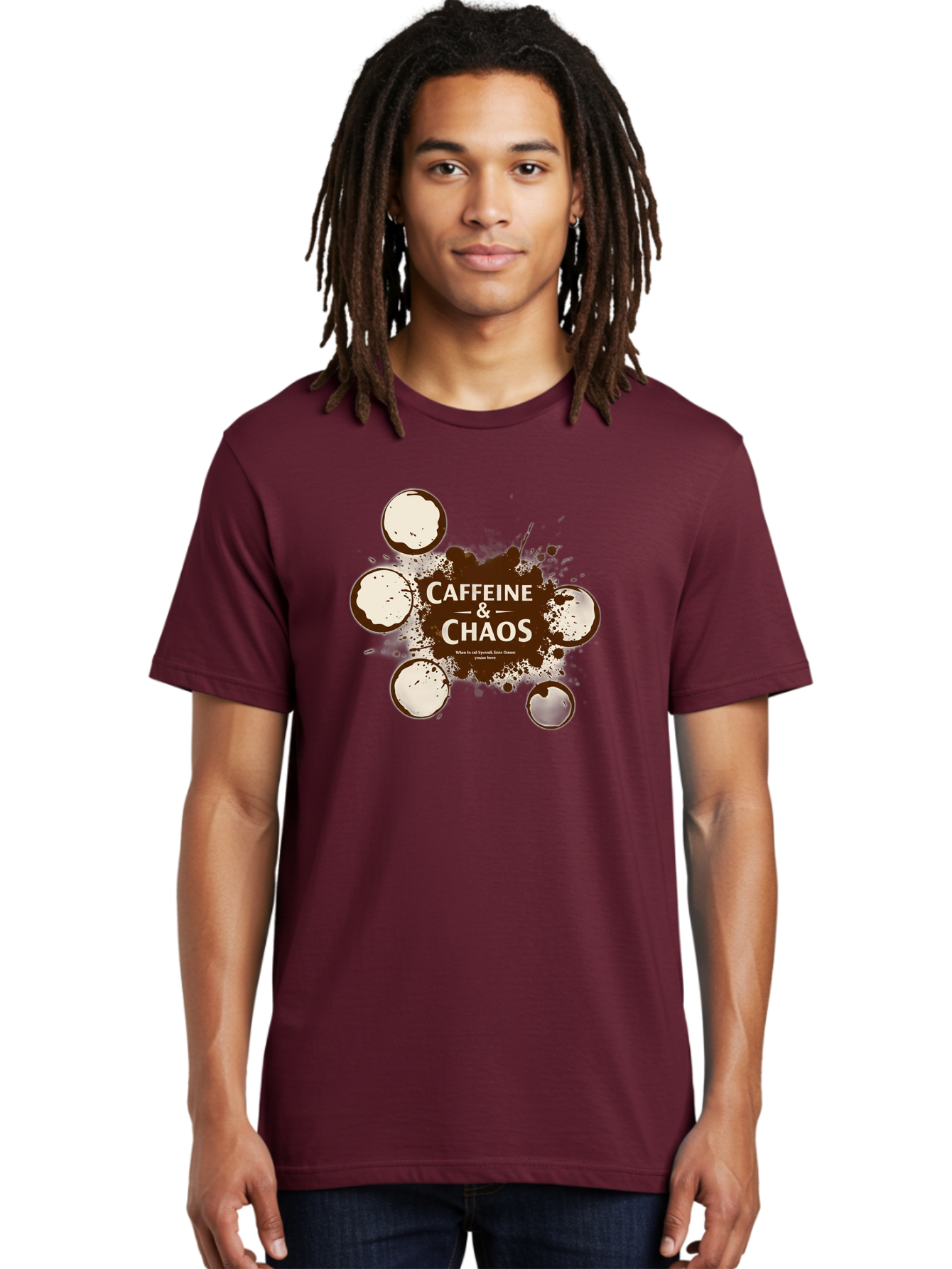 Caffeine-Chaos-1 Men'S Graphic Tee, 100% Cotton, Comfortable Casual Summer Wear, Machine Washable, Vintage Camera, Old Camera, Antique Camera, Black Camera, Classic Photography, Photography Equipment, Nostalgic Device, Film Camera, Camera Art Bao167