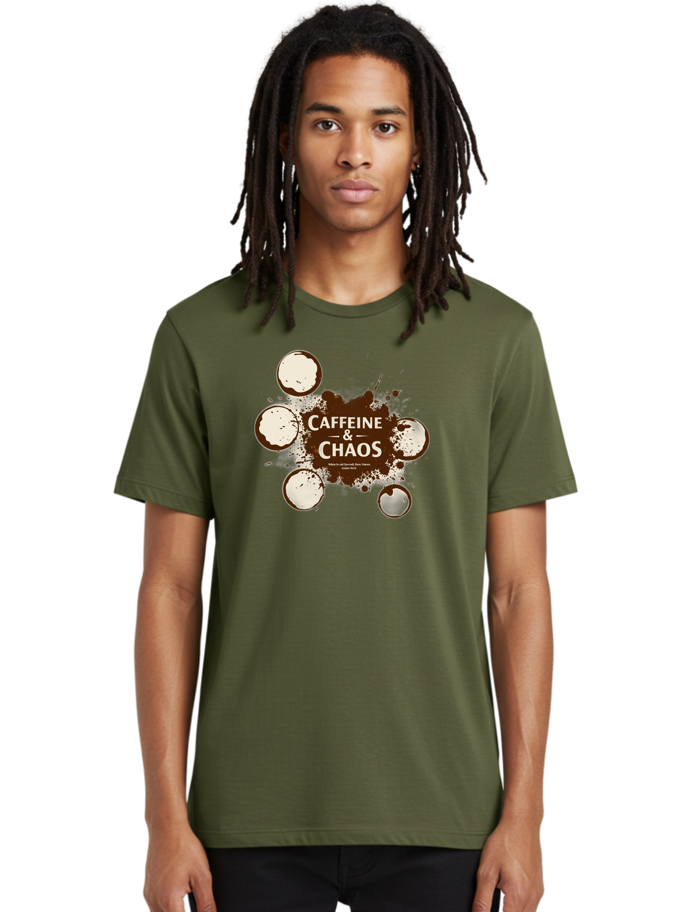 Caffeine-Chaos-1 Men'S Graphic Tee, 100% Cotton, Comfortable Casual Summer Wear, Machine Washable, Vintage Camera, Old Camera, Antique Camera, Black Camera, Classic Photography, Photography Equipment, Nostalgic Device, Film Camera, Camera Art Bao167