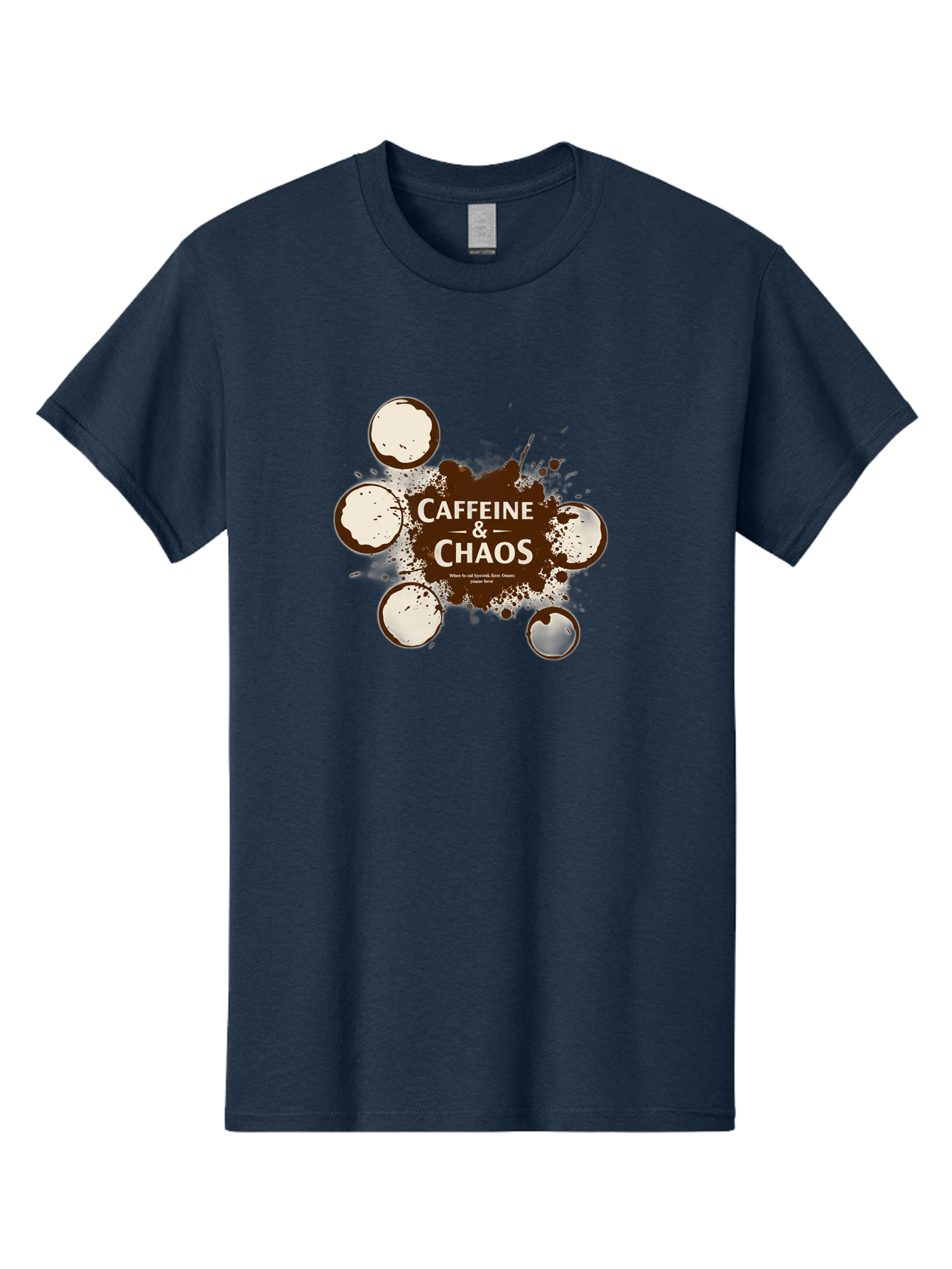 Caffeine-Chaos-1 Men'S Graphic Tee, 100% Cotton, Comfortable Casual Summer Wear, Machine Washable, Vintage Camera, Old Camera, Antique Camera, Black Camera, Classic Photography, Photography Equipment, Nostalgic Device, Film Camera, Camera Art Bao167