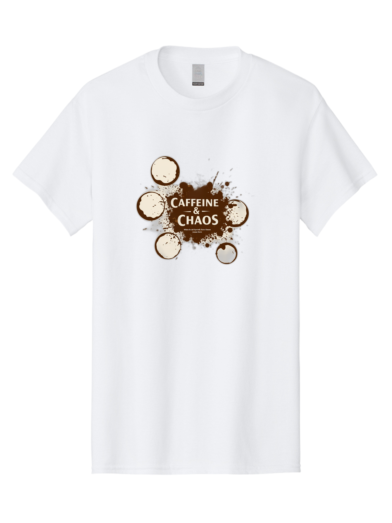 Caffeine-Chaos-1 Men'S Graphic Tee, 100% Cotton, Comfortable Casual Summer Wear, Machine Washable, Vintage Camera, Old Camera, Antique Camera, Black Camera, Classic Photography, Photography Equipment, Nostalgic Device, Film Camera, Camera Art Bao167