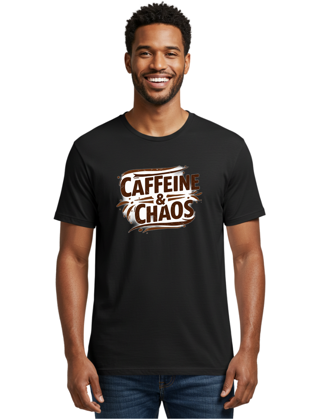 Caffeine-Chaos Men'S Graphic Tee, 100% Cotton, Comfortable Casual Summer Wear, Machine Washable, Vintage Camera, Old Camera, Antique Camera, Black Camera, Classic Photography, Photography Equipment, Nostalgic Device, Film Camera, Camera Art Bao168