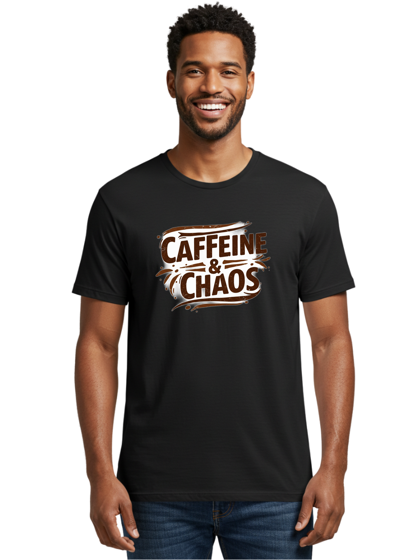 Caffeine-Chaos Men'S Graphic Tee, 100% Cotton, Comfortable Casual Summer Wear, Machine Washable, Vintage Camera, Old Camera, Antique Camera, Black Camera, Classic Photography, Photography Equipment, Nostalgic Device, Film Camera, Camera Art Bao168