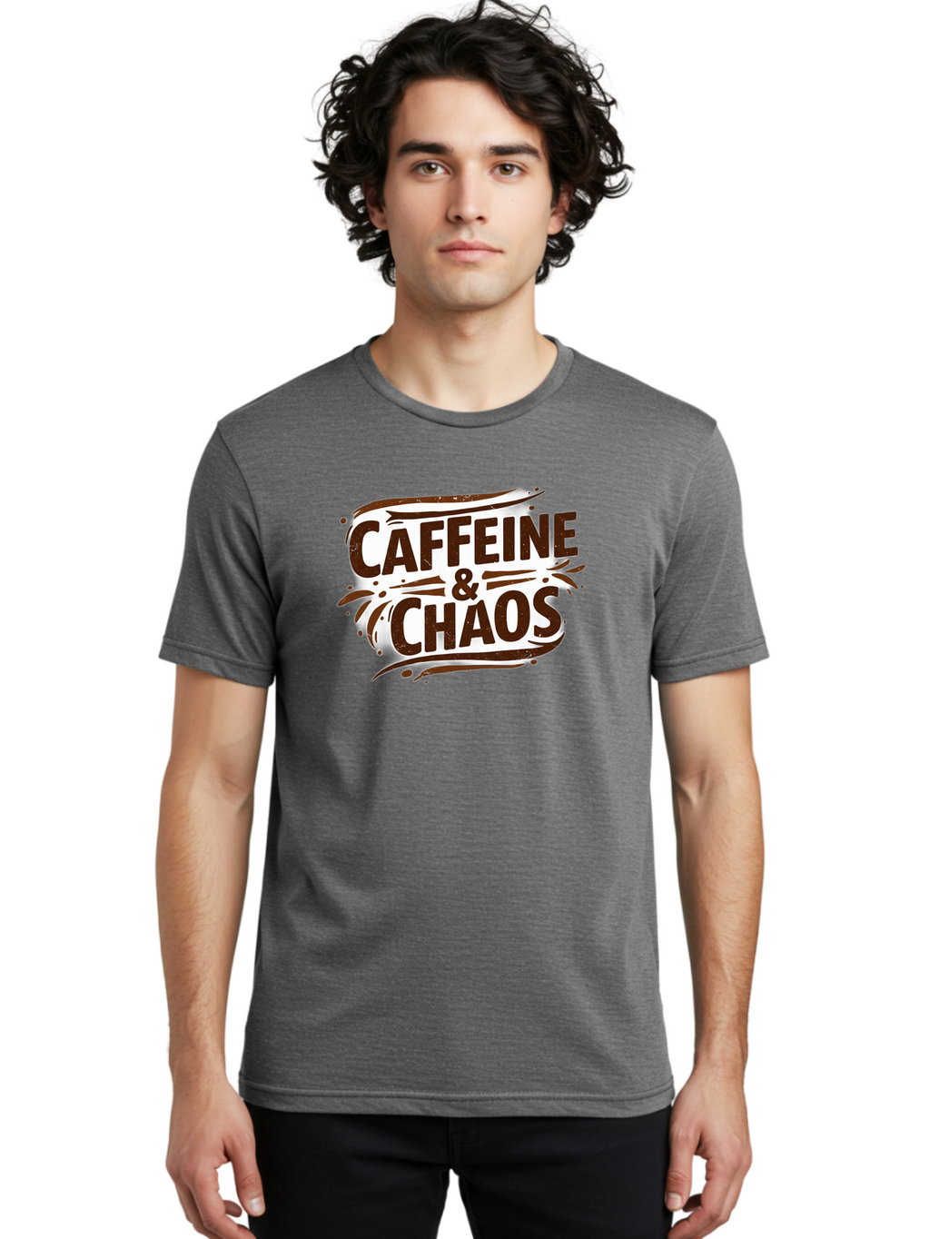 Caffeine-Chaos Men'S Graphic Tee, 100% Cotton, Comfortable Casual Summer Wear, Machine Washable, Vintage Camera, Old Camera, Antique Camera, Black Camera, Classic Photography, Photography Equipment, Nostalgic Device, Film Camera, Camera Art Bao168