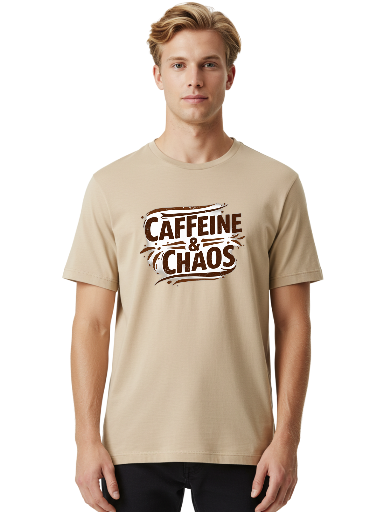 Caffeine-Chaos Men'S Graphic Tee, 100% Cotton, Comfortable Casual Summer Wear, Machine Washable, Vintage Camera, Old Camera, Antique Camera, Black Camera, Classic Photography, Photography Equipment, Nostalgic Device, Film Camera, Camera Art Bao168