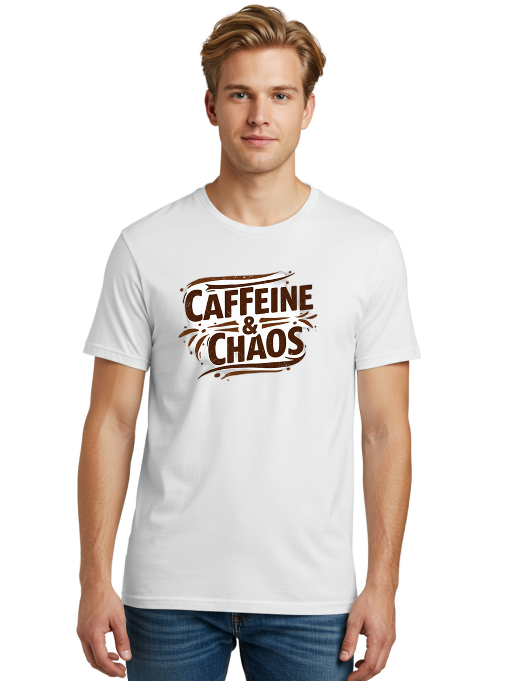 Caffeine-Chaos Men'S Graphic Tee, 100% Cotton, Comfortable Casual Summer Wear, Machine Washable, Vintage Camera, Old Camera, Antique Camera, Black Camera, Classic Photography, Photography Equipment, Nostalgic Device, Film Camera, Camera Art Bao168