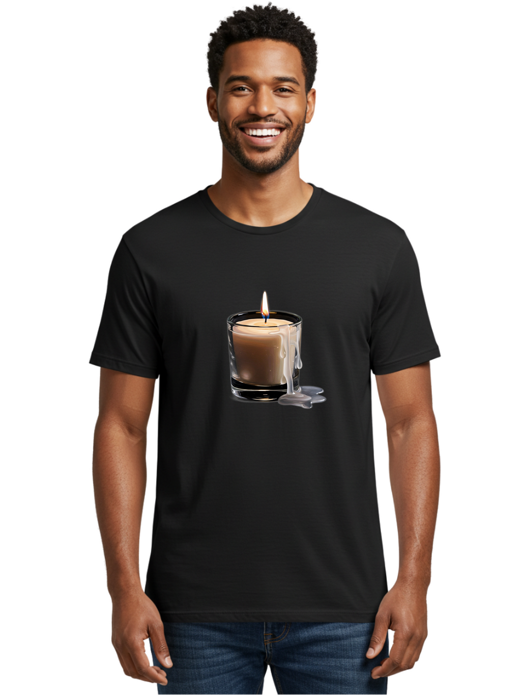 Candle-1 Men'S Graphic Tee, 100% Cotton, Comfortable Casual Summer Wear, Machine Washable, Vintage Camera, Old Camera, Antique Camera, Black Camera, Classic Photography, Photography Equipment, Nostalgic Device, Film Camera, Camera Art Bao170