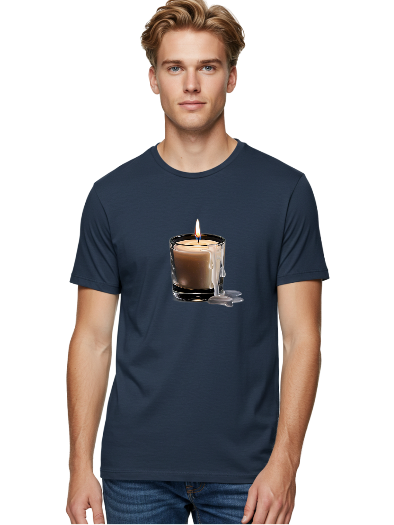 Candle-1 Men'S Graphic Tee, 100% Cotton, Comfortable Casual Summer Wear, Machine Washable, Vintage Camera, Old Camera, Antique Camera, Black Camera, Classic Photography, Photography Equipment, Nostalgic Device, Film Camera, Camera Art Bao170