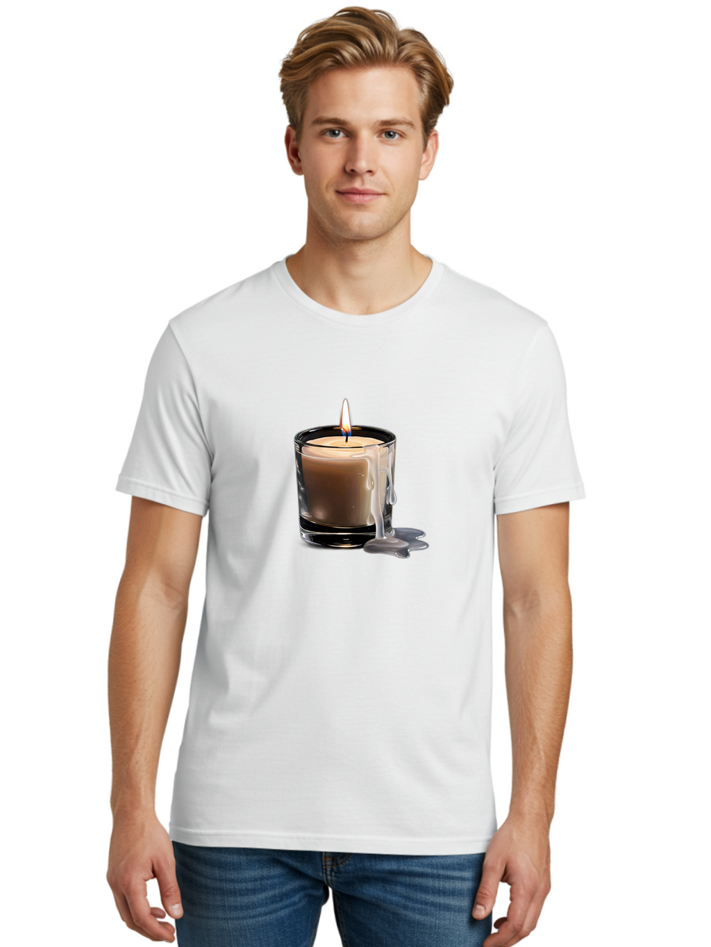 Candle-1 Men'S Graphic Tee, 100% Cotton, Comfortable Casual Summer Wear, Machine Washable, Vintage Camera, Old Camera, Antique Camera, Black Camera, Classic Photography, Photography Equipment, Nostalgic Device, Film Camera, Camera Art Bao170