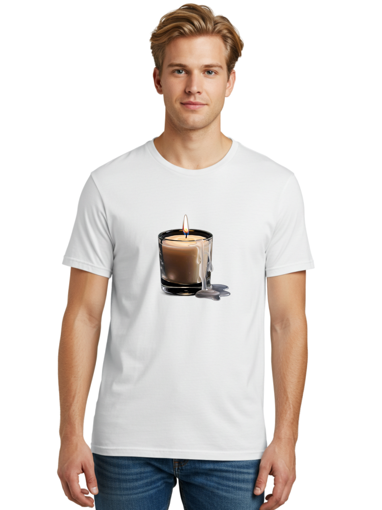 Candle-1 Men'S Graphic Tee, 100% Cotton, Comfortable Casual Summer Wear, Machine Washable, Vintage Camera, Old Camera, Antique Camera, Black Camera, Classic Photography, Photography Equipment, Nostalgic Device, Film Camera, Camera Art Bao170
