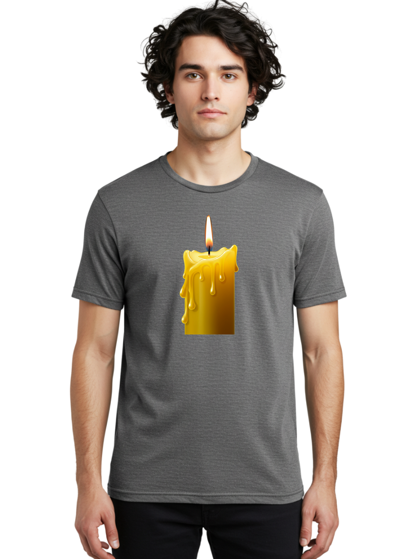 Candle-2 Men'S Graphic Tee, 100% Cotton, Comfortable Casual Summer Wear, Machine Washable, Vintage Camera, Old Camera, Antique Camera, Black Camera, Classic Photography, Photography Equipment, Nostalgic Device, Film Camera, Camera Art Bao171