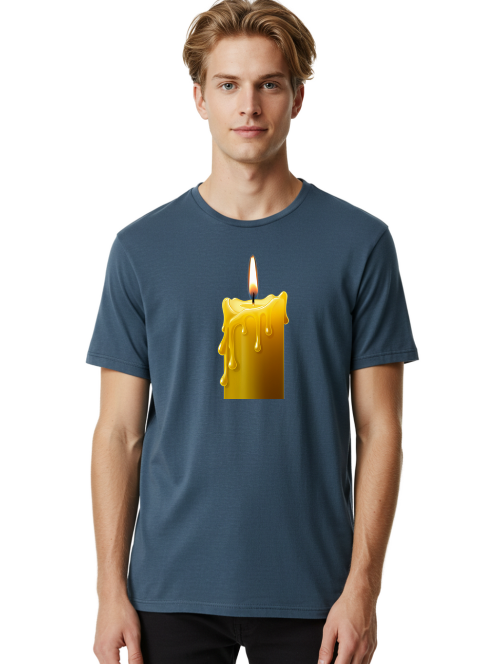Candle-2 Men'S Graphic Tee, 100% Cotton, Comfortable Casual Summer Wear, Machine Washable, Vintage Camera, Old Camera, Antique Camera, Black Camera, Classic Photography, Photography Equipment, Nostalgic Device, Film Camera, Camera Art Bao171
