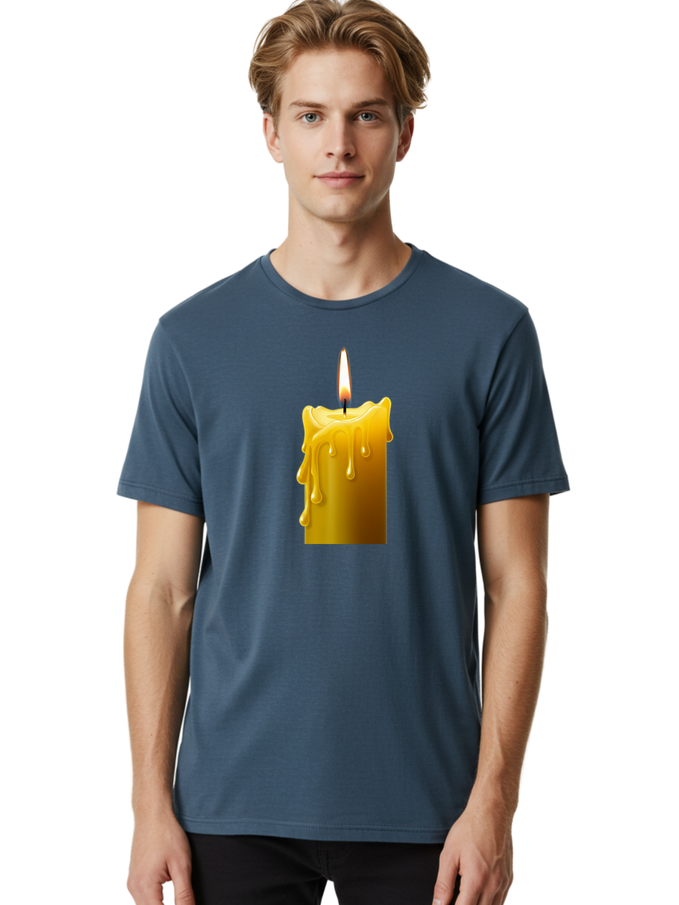 Candle-2 Men'S Graphic Tee, 100% Cotton, Comfortable Casual Summer Wear, Machine Washable, Vintage Camera, Old Camera, Antique Camera, Black Camera, Classic Photography, Photography Equipment, Nostalgic Device, Film Camera, Camera Art Bao171
