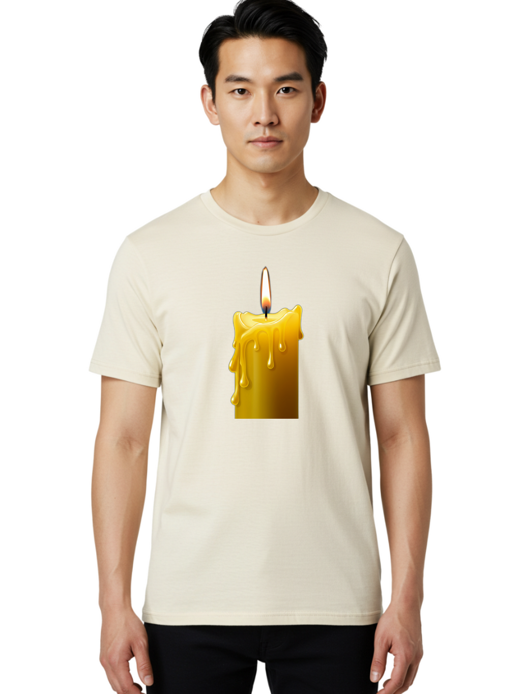 Candle-2 Men'S Graphic Tee, 100% Cotton, Comfortable Casual Summer Wear, Machine Washable, Vintage Camera, Old Camera, Antique Camera, Black Camera, Classic Photography, Photography Equipment, Nostalgic Device, Film Camera, Camera Art Bao171