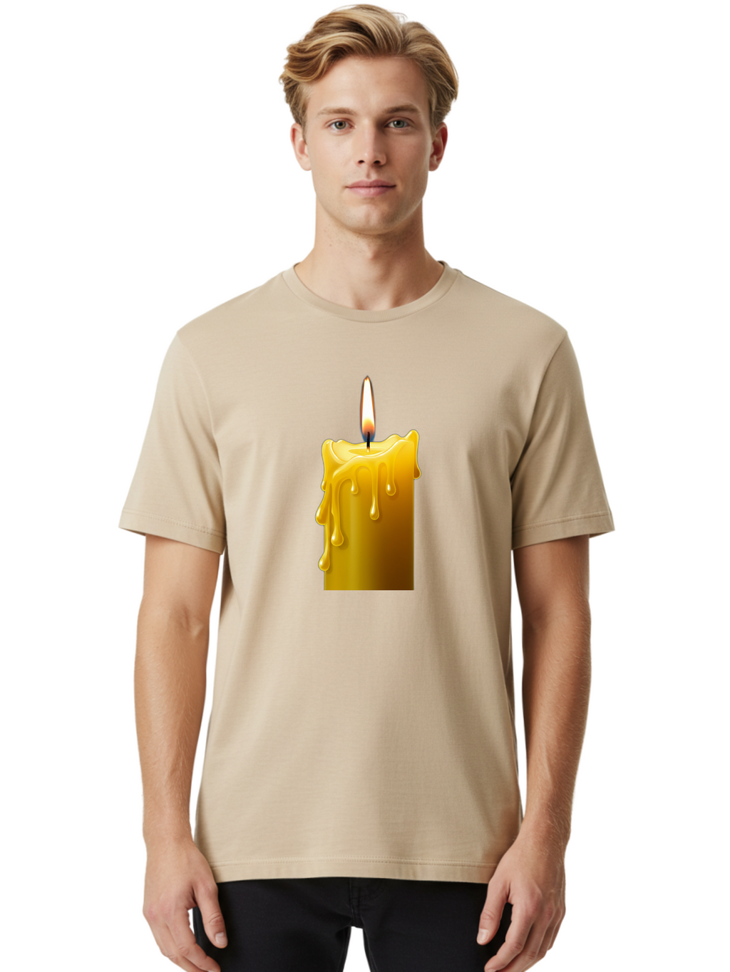 Candle-2 Men'S Graphic Tee, 100% Cotton, Comfortable Casual Summer Wear, Machine Washable, Vintage Camera, Old Camera, Antique Camera, Black Camera, Classic Photography, Photography Equipment, Nostalgic Device, Film Camera, Camera Art Bao171
